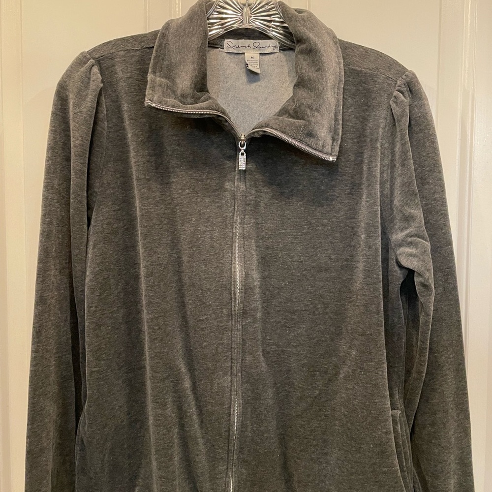 French laundry, velour sweatshirt, size medium - Picture 4 of 8